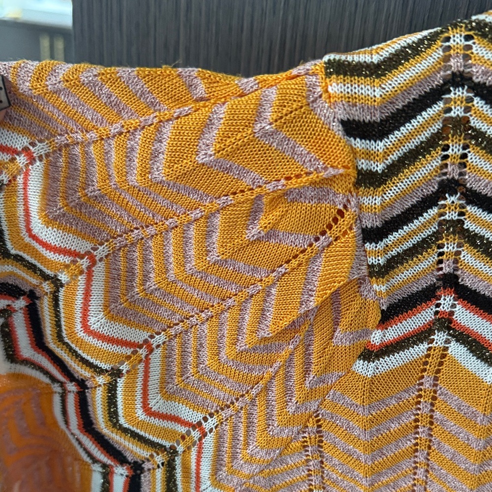 Maje Multicolor Chevron Crewneck Sweater - Picture 13 of 17